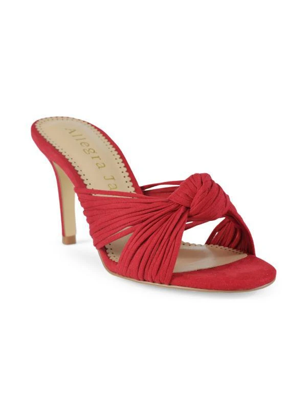 Allegra James Jane Ultrasuede® Knotted Heel Sandals 2