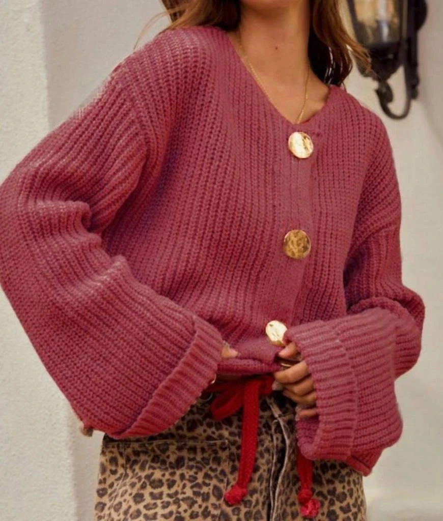 LovLov Lovlov - Button Front Pocket Cardigan