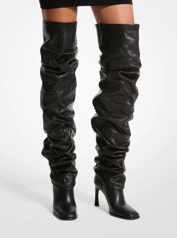 Michael Kors Kelsea Leather Slouchy Boot 4
