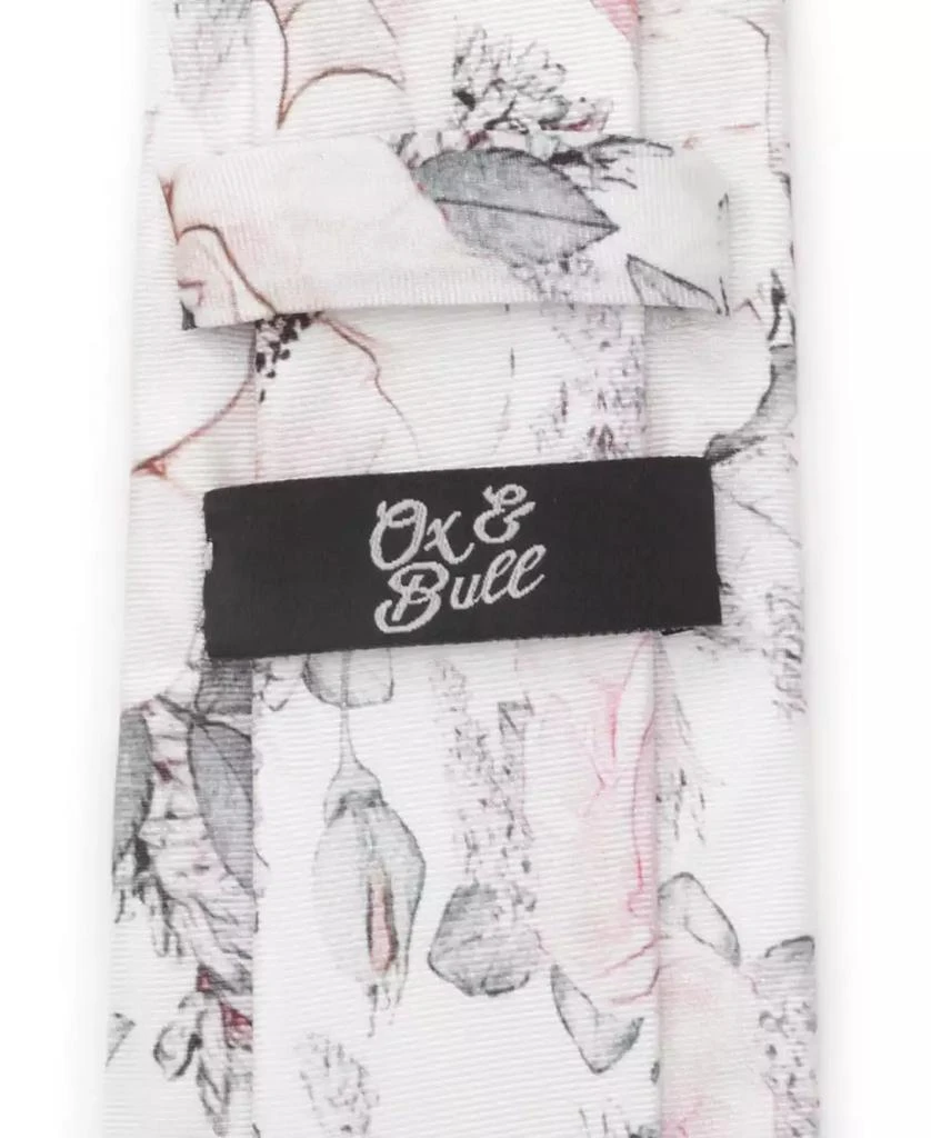 Ox and Bull Trading Co. Men's Painted Floral Tie 4