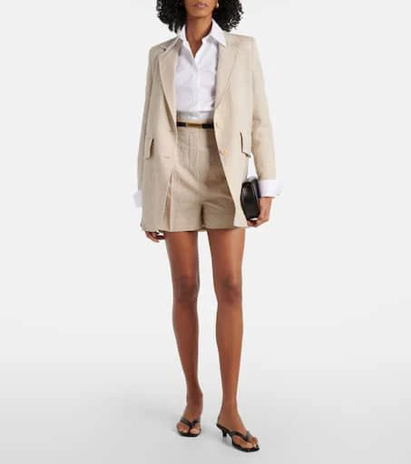 Max Mara Abisso virgin wool canvas shorts 2