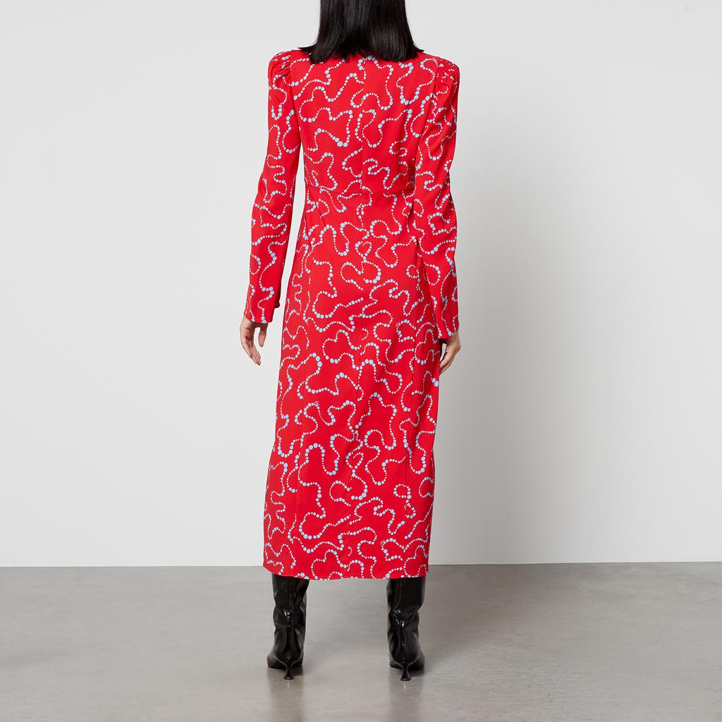Kitri Rhonda Trail Printed Crepe Midi Dress