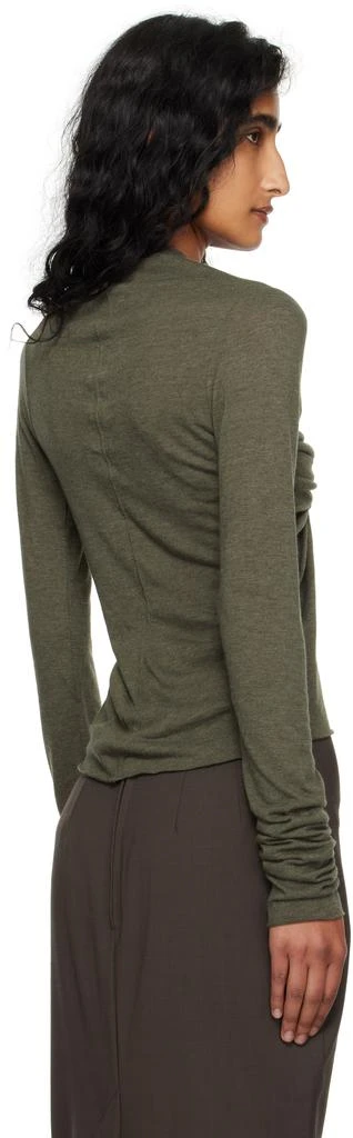 Rick Owens Khaki Concordians Allanah LS T-shirt 3