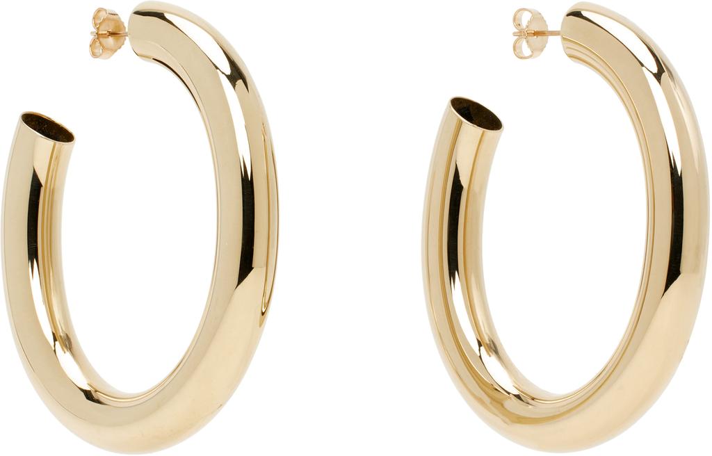 Laura Lombardi Gold Curve Earrings