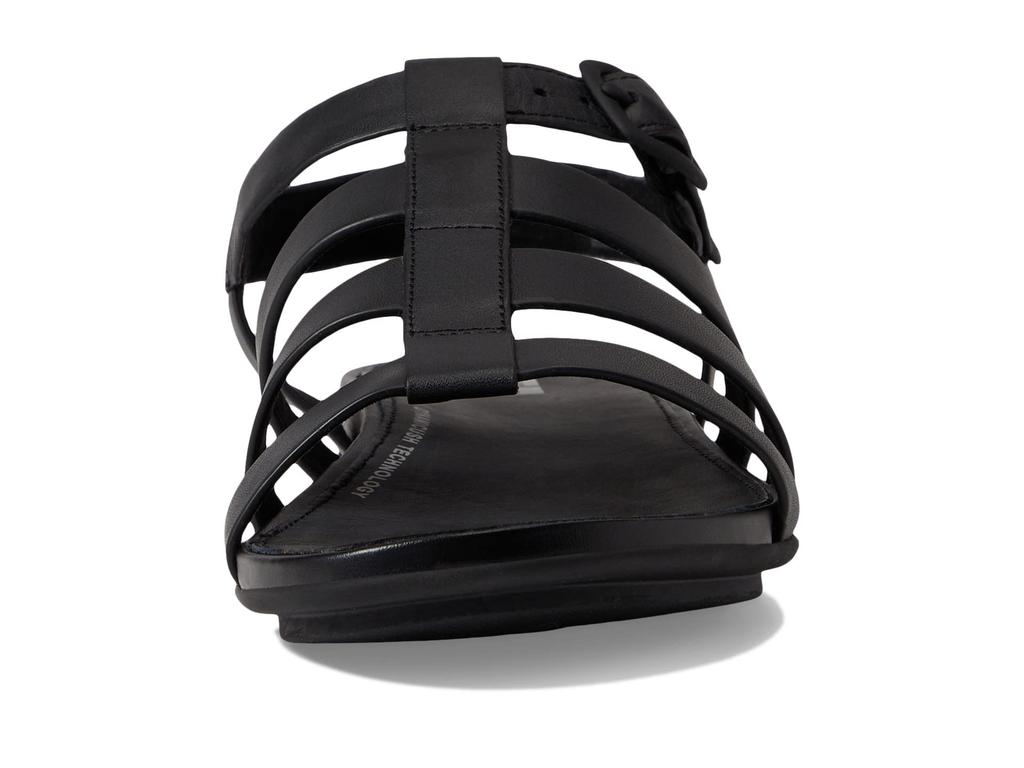 FitFlop Gracie Rubber-Buckle Leather Fisherman Sandals