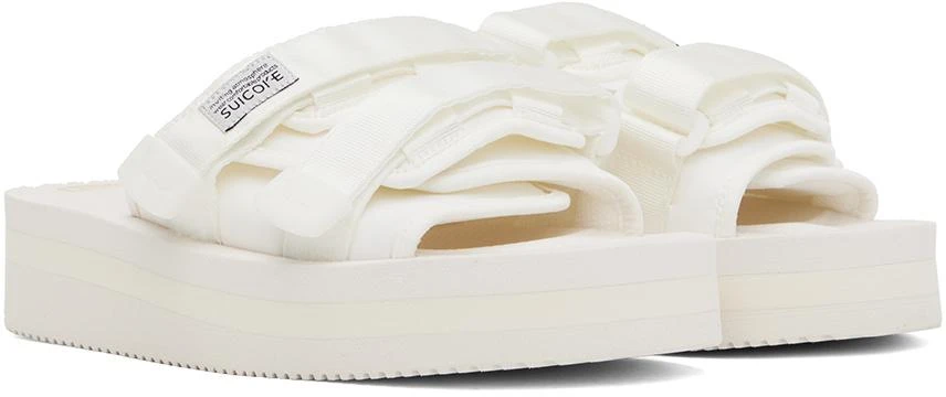 Suicoke White MOTO-VPO Sandals 4