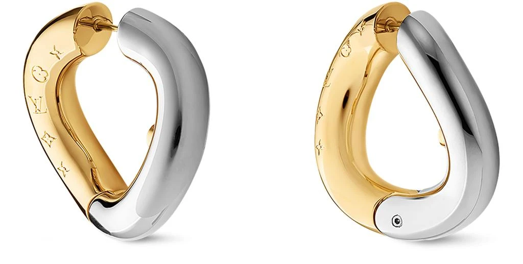 Louis Vuitton Wave Hoops Earrings 4