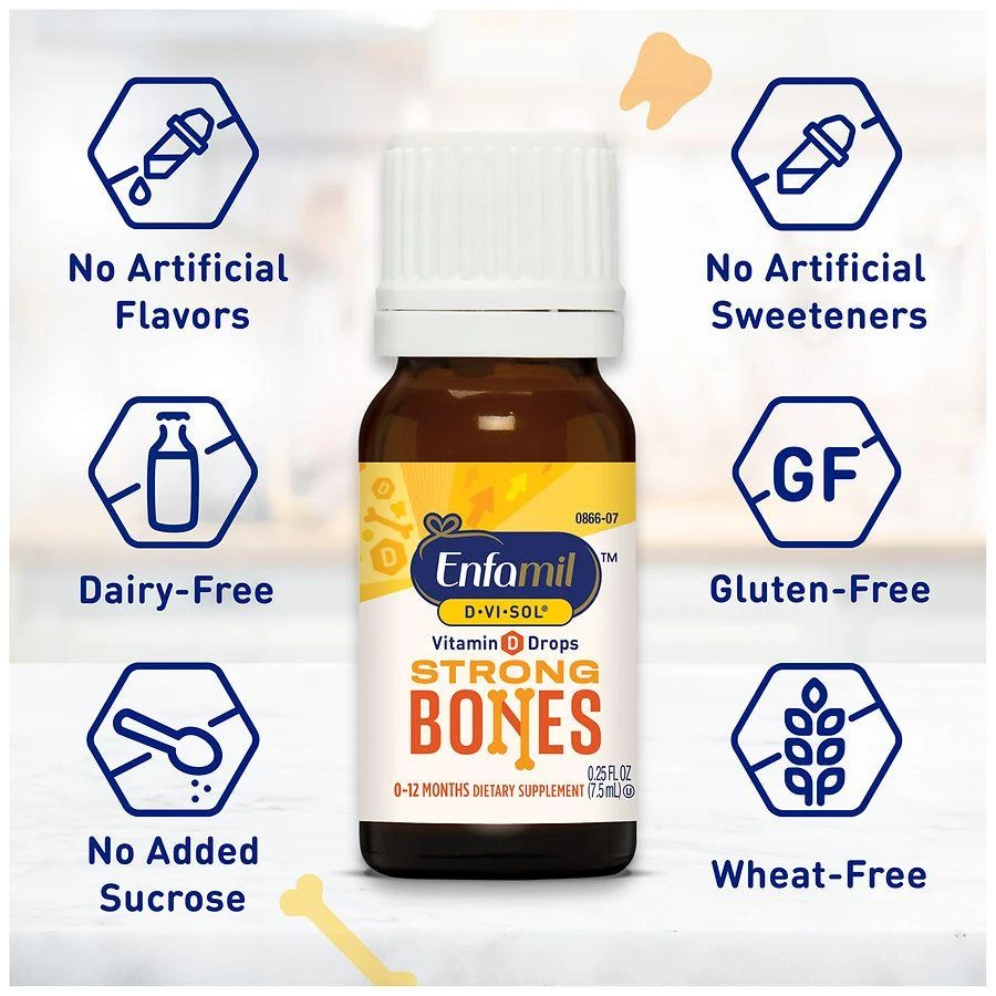 Enfamil D-Vi-Sol Vitamin D Supplement Drops for Infants Bottle 9