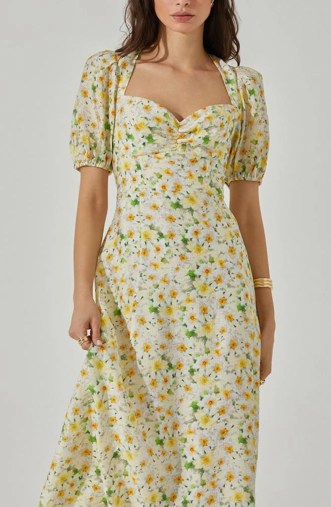 ASTR Print Puff Sleeve Maxi Dress 3