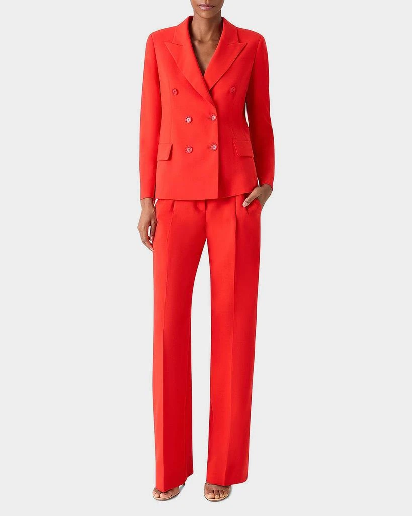 Akris Azalea Wool Double-Breasted Blazer 2