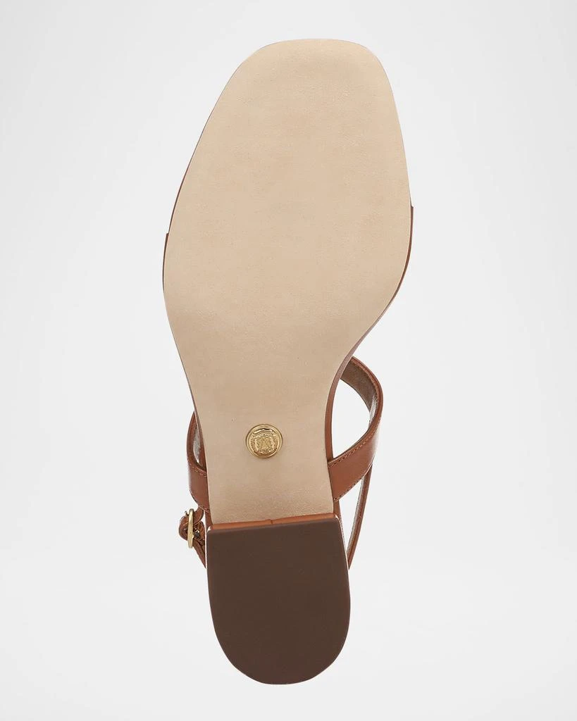 VERONICA BEARD Andie Leather Chain Slingback Sandals 6