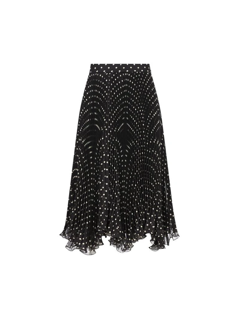 Valentino Valentino Asymmetric Polka Dot Printed Skirt from Cettire