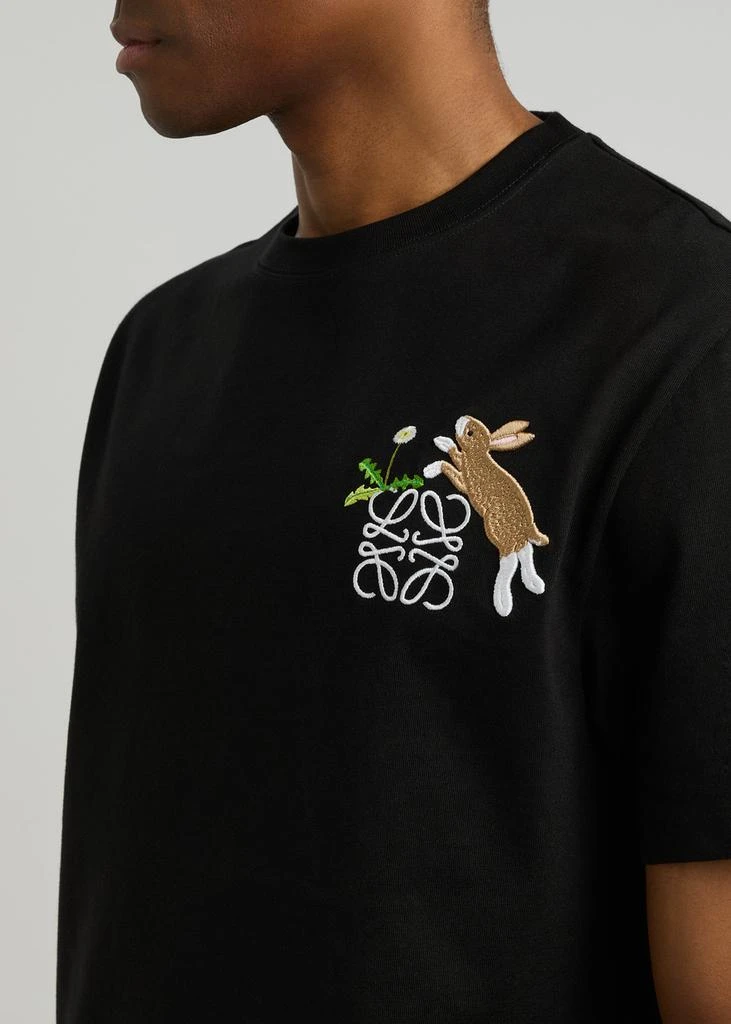 Loewe X Suna Fujita embroidered cotton T-shirt 5