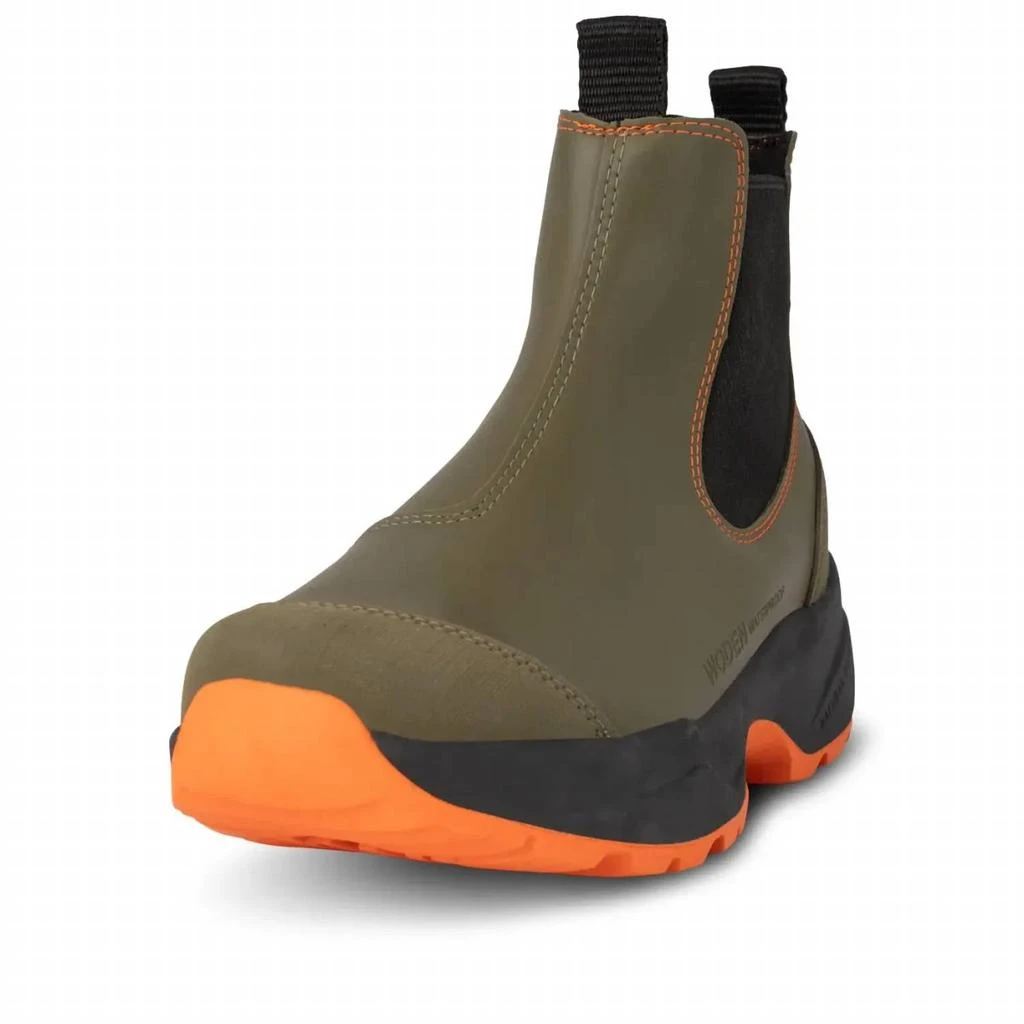 Woden Women's Siri Waterproof Rain Boot In Dark Olive 5