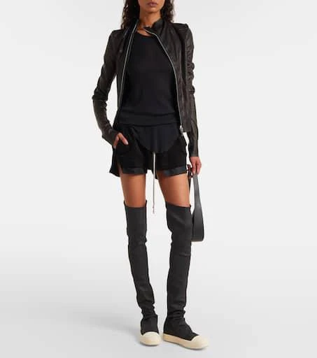 Rick Owens Coated denim over-the-knee boots 3