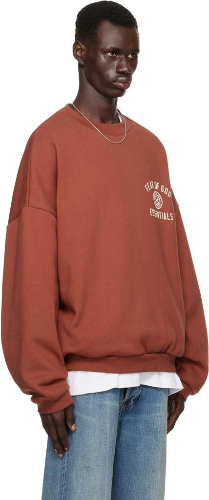 Essentials Red Fleece Crewneck Sweatshirt 2