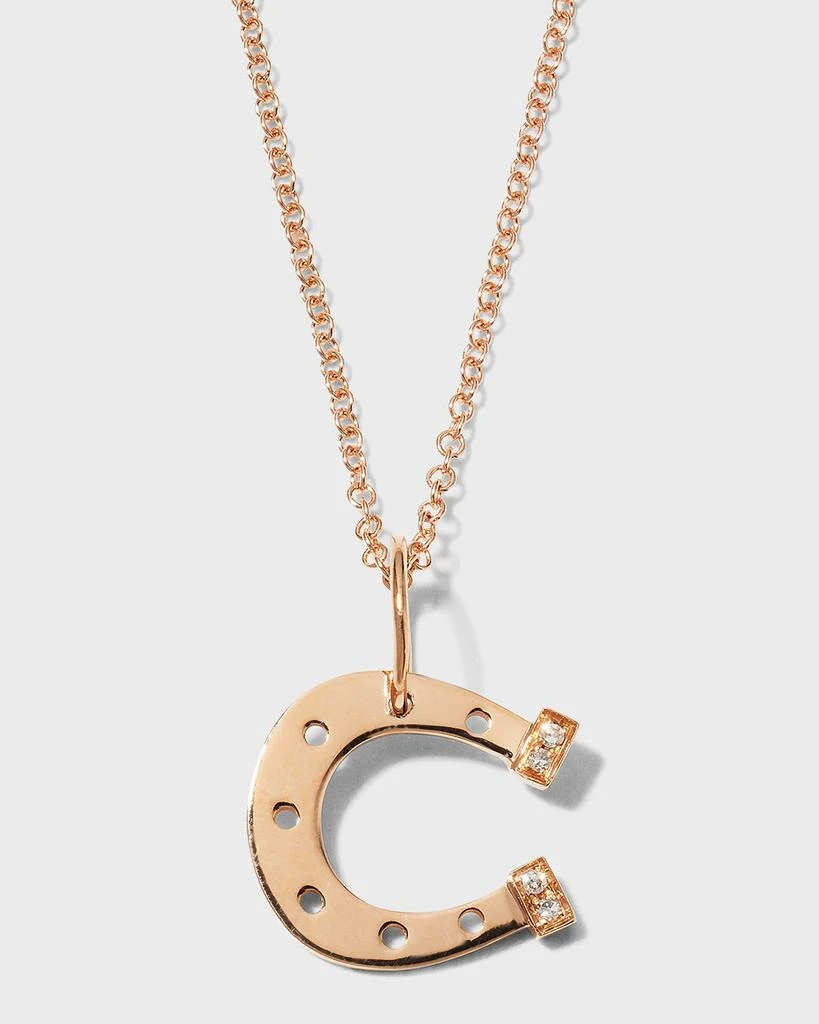 Bridget King Jewelry Mini Horseshoe Necklace 1