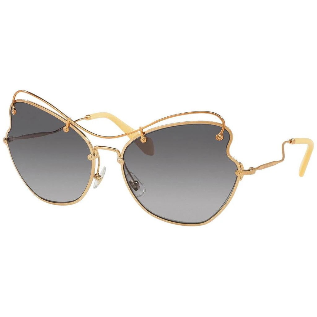 Miu Miu Miu Miu Women's Sunglasses - Antique Gold Metal Frame Grey Lenses | 56RS-7OE3E265 1