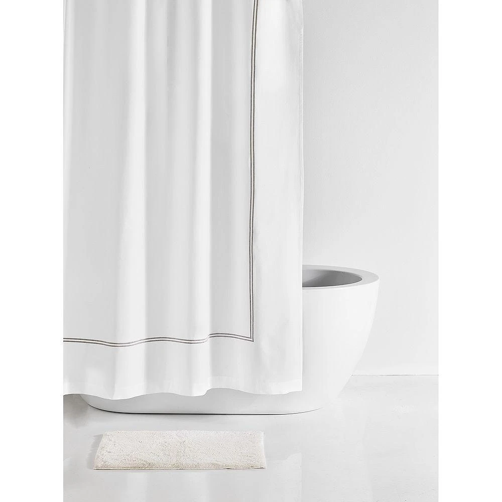 Hudson Italian Percale Shower Curtain - Exclusive 4