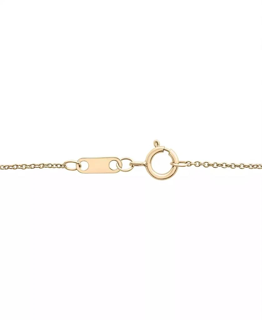 Wrapped Diamond Triple Bezel 17" Pendant Necklace (1/4 ct. t.w.) in 10k Gold, Created for Macy's 5