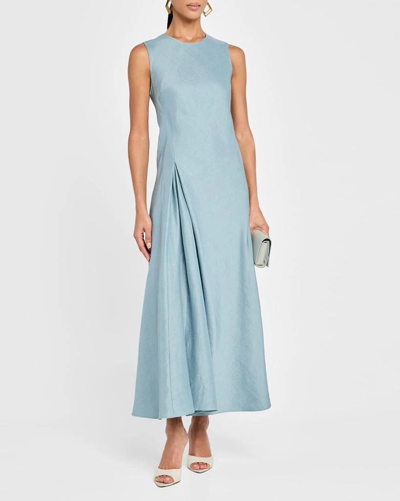 Sleeveless Pleated A-Line Maxi Dress  On Sale Now with Up to 61% Off |  Discover Exclusive Deals & Savings at BeyondStyle  Authentic Lafayette 148  New York Women|dresses|women|women's clothing with Limited-Time