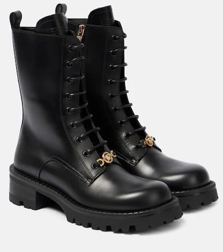 Versace Vagabond leather lace-up boots 1