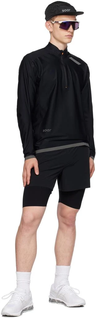 Soar Running Black Windbreaker Sweater 4