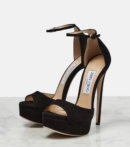 Jimmy Choo Max 150 suede platform sandals 5