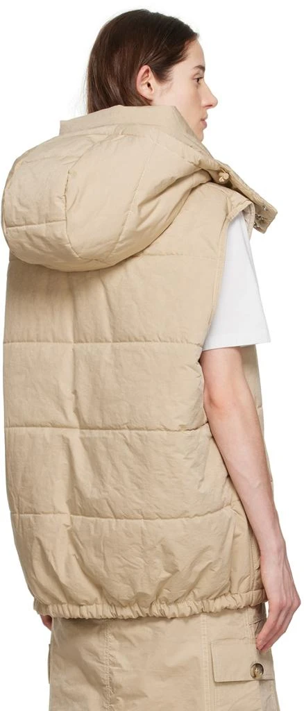 Marc Jacobs Beige Oversized Puffer Vest 3