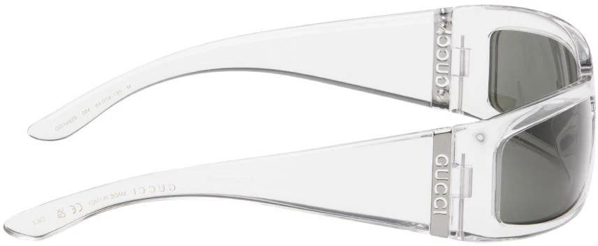 Gucci Transparent Rectangular Sunglasses 2