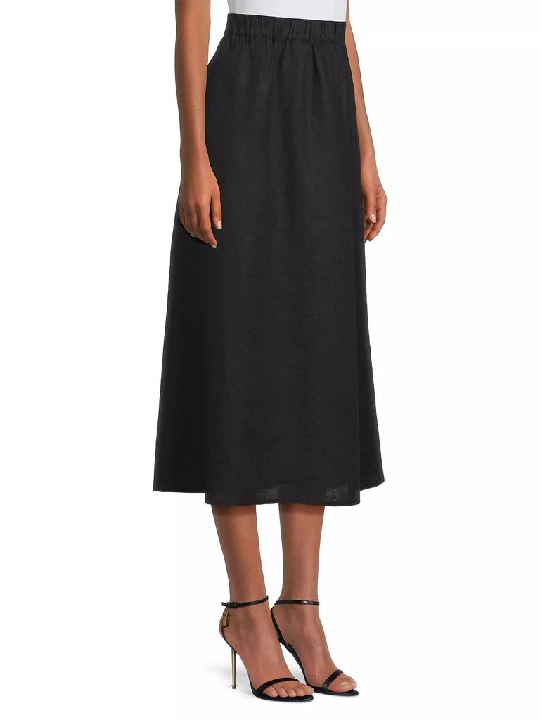 Eileen Fisher Linen Midi Skirt 4