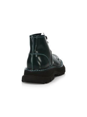 Alexander McQueen Tread Leather Lace-Up Boots 3