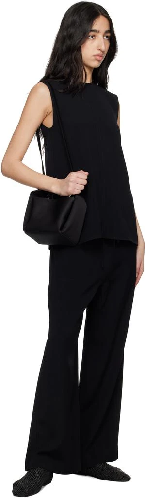 Totême Black Petite Satin Bucket Bag 4