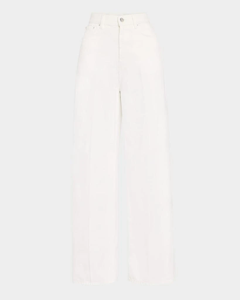 Totême High-Rise Straight-Leg Press-Creased Denim Jeans 1