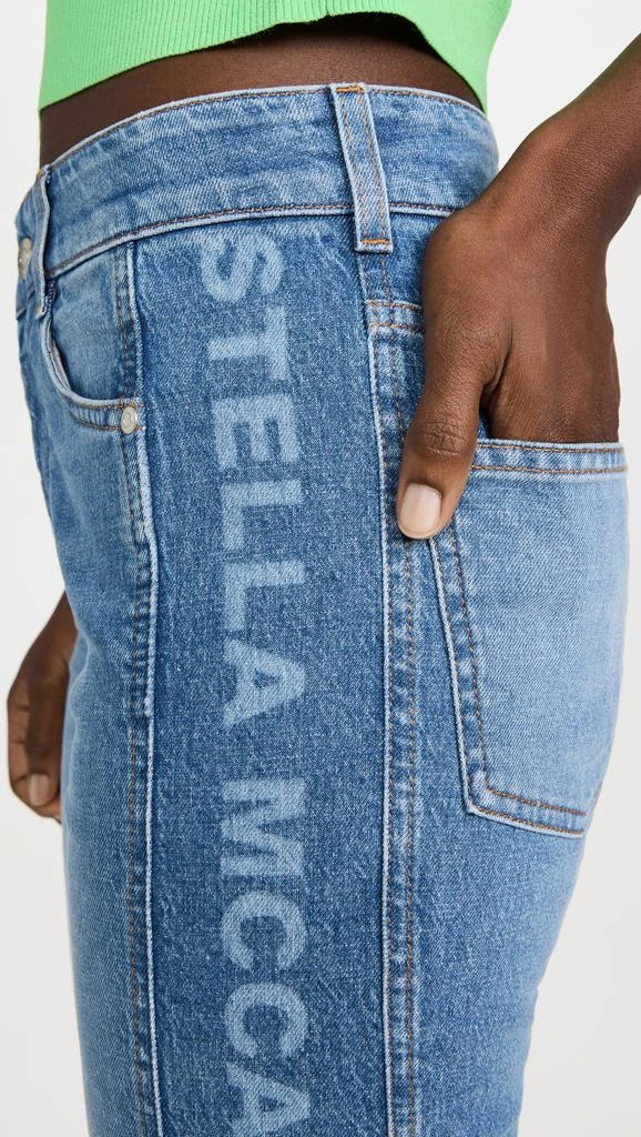 Stella McCartney Salt & Pepper Logo 70's Flare Jeans 5