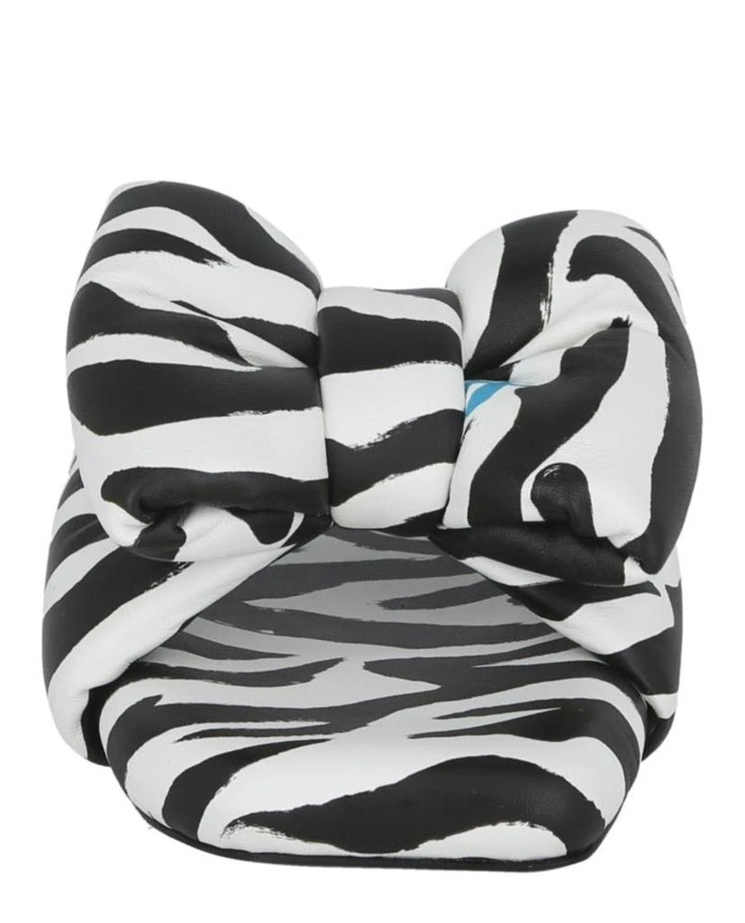 Off-White Zebra Printed Extra Padded Slide 4