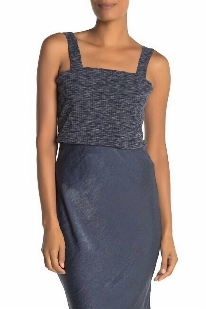 Bobeau Bobeau - Ribbed Marl Tank Top
