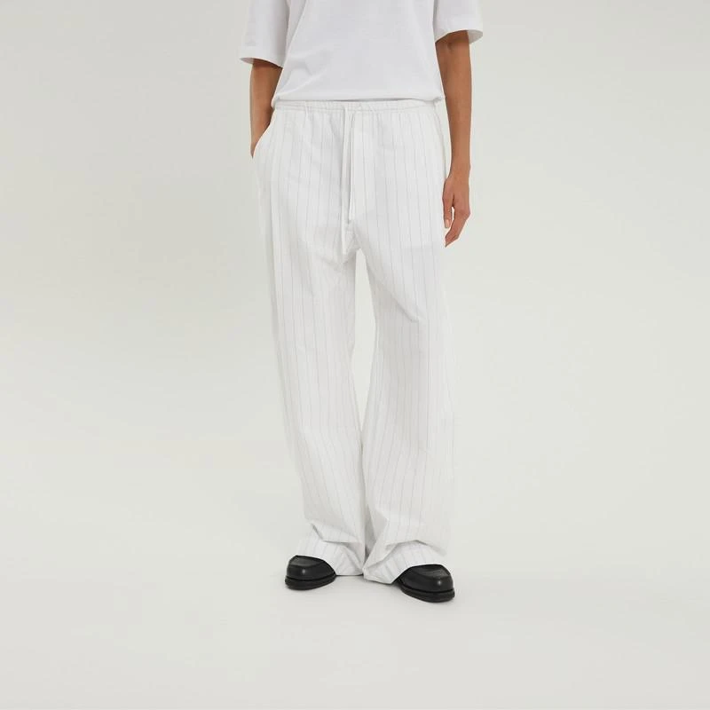 1989 STUDIO White striped boxy pants 1