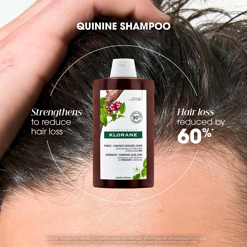 KLORANE KLORANE Strengthening Shampoo for Thinning, Tired Hair with Quinine and ORGANIC Edelweiss 400ml