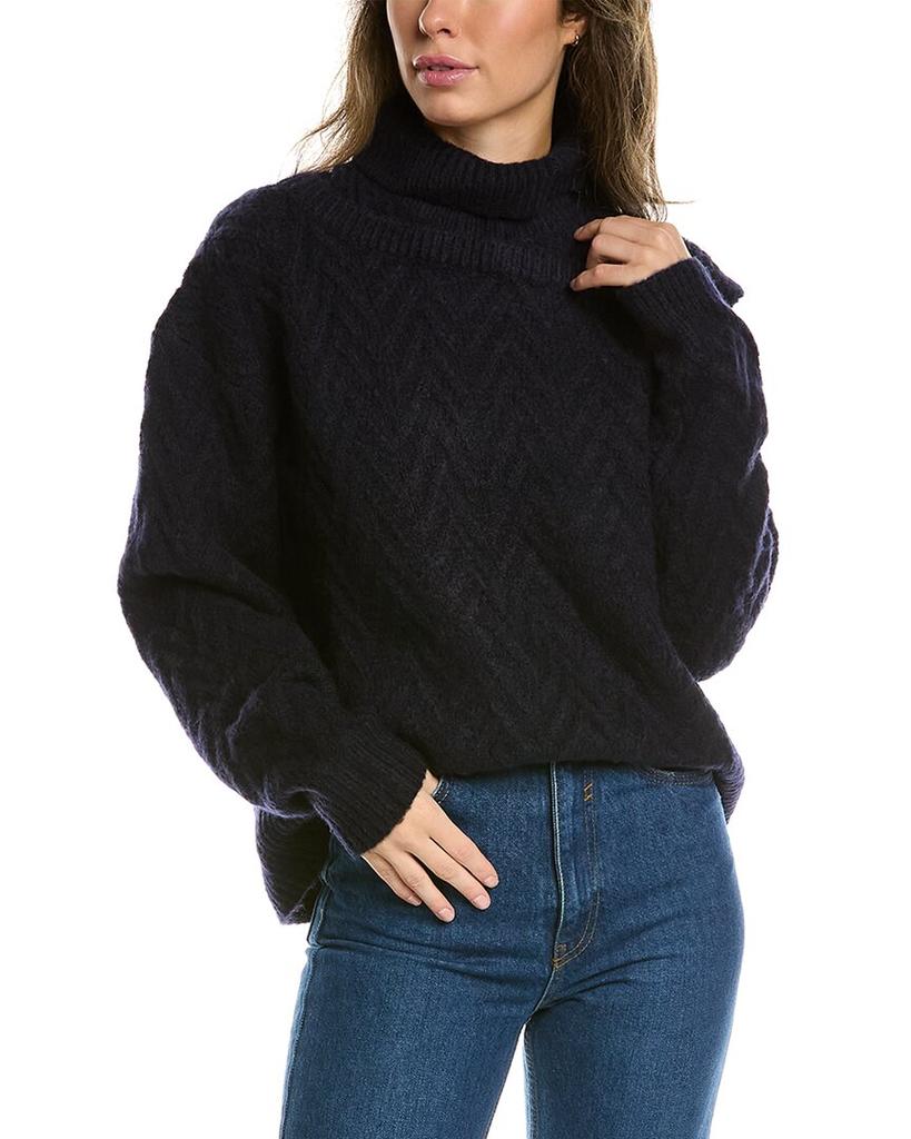 Lea & Viola Lea & Viola Chunky Wool-Blend Sweater