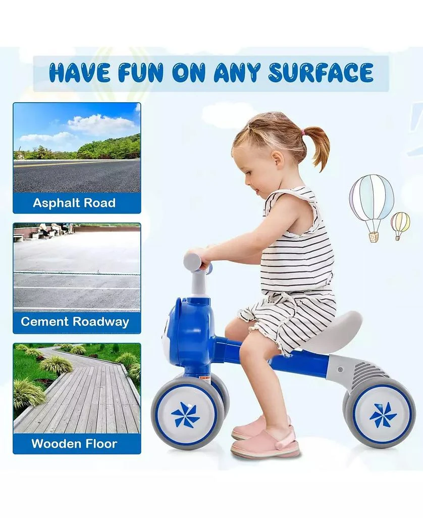 HONGGE Toddler Balance Bike With Carbon Steel Frame EVA Wheels And Safe Steering 9