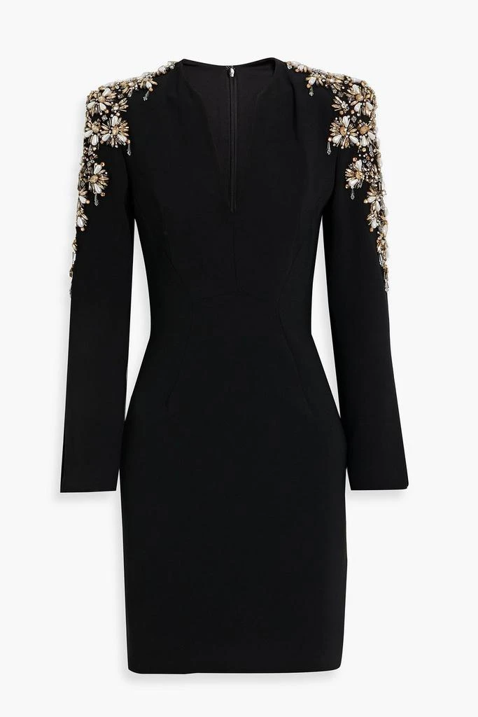 Jenny Packham Kay embellished crepe mini dress 1