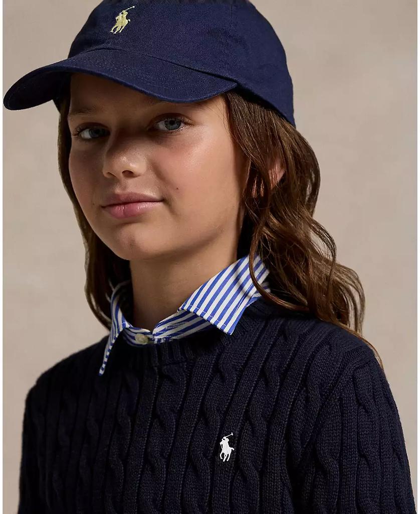 Ralph Lauren Girls 7-16 Cable-Knit Long Sleeves Sweater
