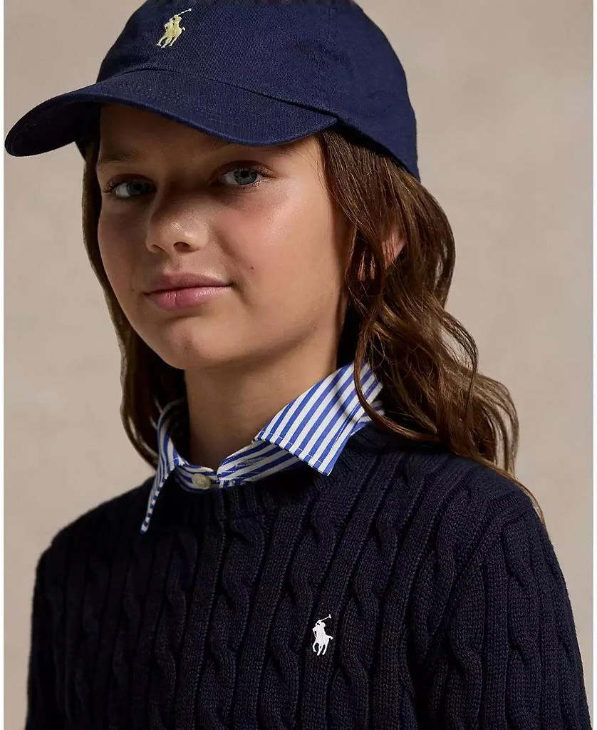 Ralph Lauren Girls 7-16 Cable-Knit Long Sleeves Sweater 2