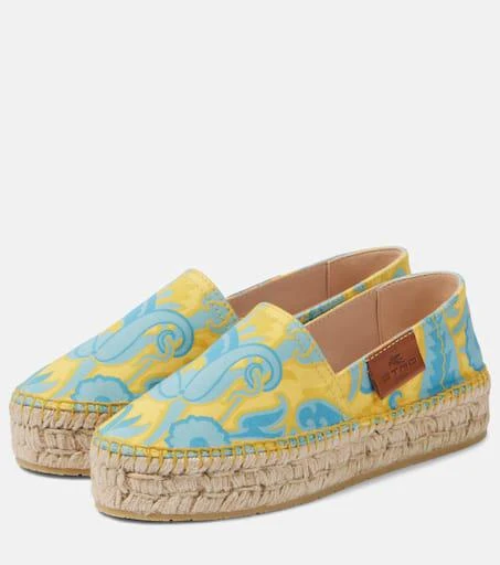 ETRO Printed canvas espadrilles 4