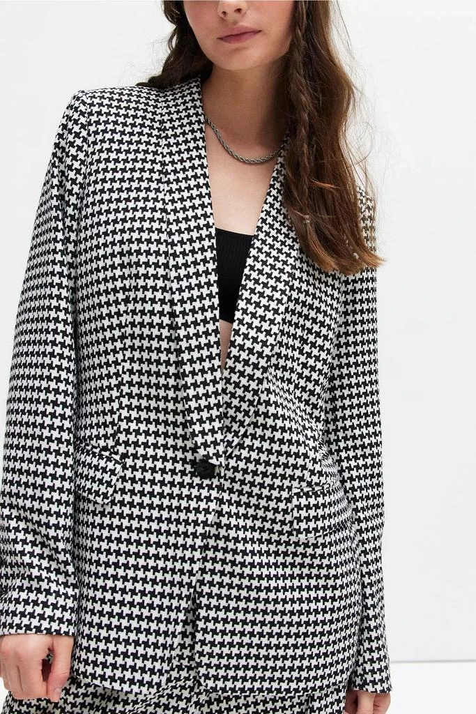 WILDFANG WILDFANG Empower Houndstooth Tux Blazer 4