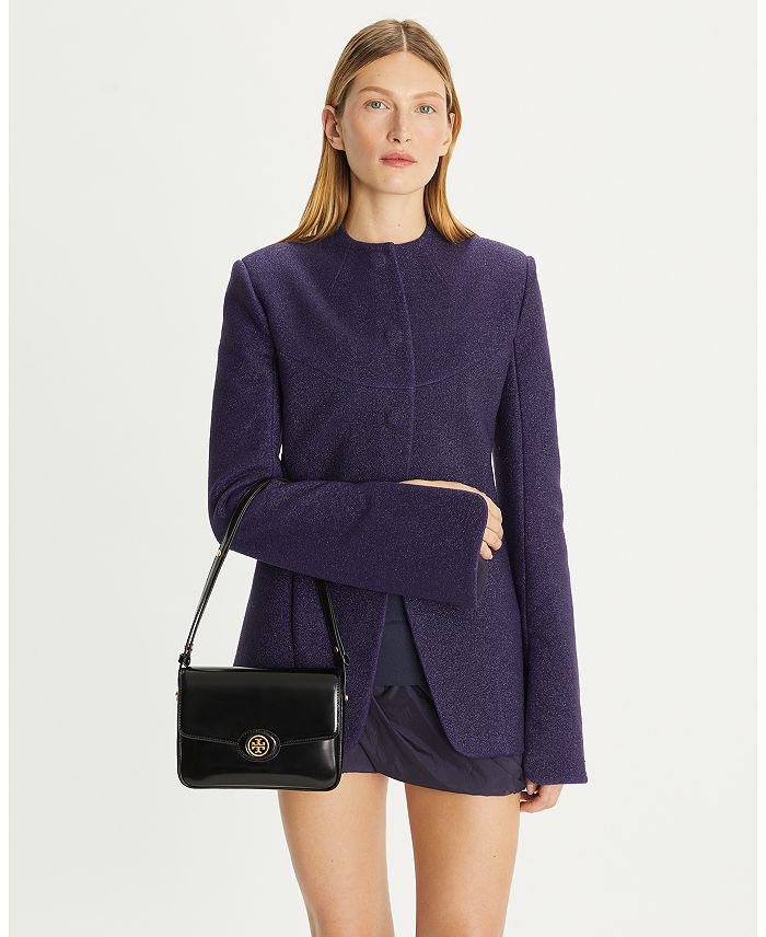 Tory Burch Robinson Spazzolato Leather Convertible Shoulder Bag