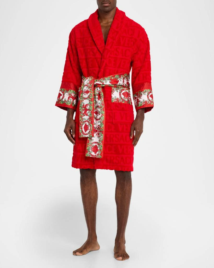 Versace Men
s I Heart Baroque Holiday Bathrobe 4