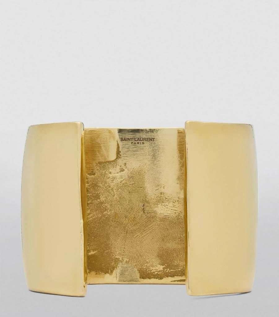 Saint Laurent Gold-Tone Cabochon Bangle 3