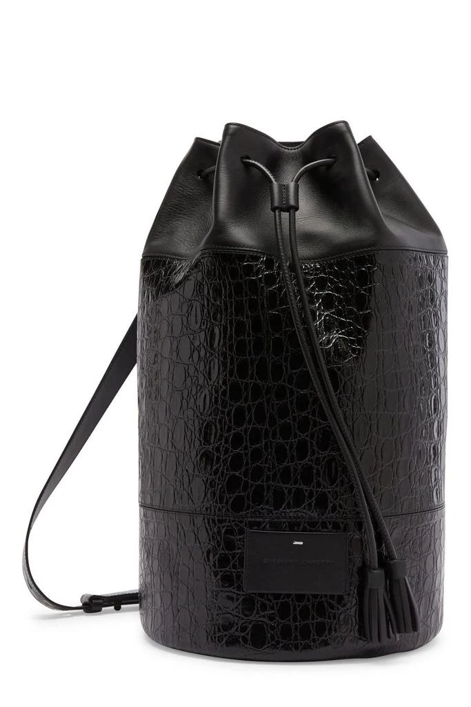 Giuseppe Zanotti Giuseppe Zanotti Round One-Shoulder Embossed Backpack 3